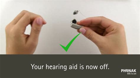 Turning <b>Your</b> <b>Hearing</b> <b>Aid</b> On And <b>Off</b> 1. . How do i turn off my phonak hearing aid
